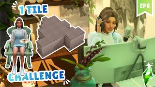 Finishing up with knitting in the 1 TILE CHALLENGE in the Sims 4