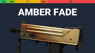 MAC-10 Amber Fade Wear Preview