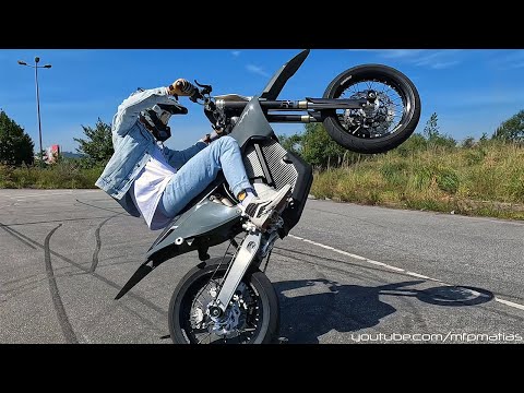 World's Most Powerful Electric Supermoto | Stark Future VARG | Stunts