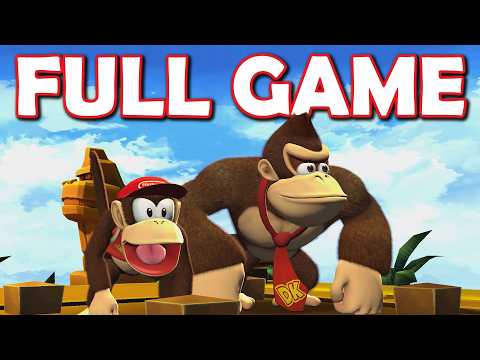 Donkey Kong Country Returns HD - FULL GAME PLAYTHROUGH!! (Nintendo Switch: 2 Players)