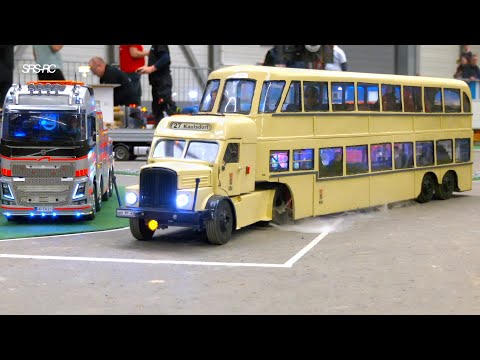 SPECIAL RC TRUCKS AND RC EQUIPMENT / RC BUS / RC SCANIA TRUCK TRACTOR / KOMATSU RC DIGGER