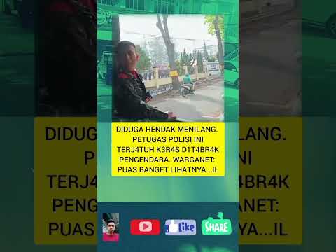 D duga hendak menilang polisi langsung terjatuh!#polisi#viralvideo#beritaterkini#masukberanda#shorts
