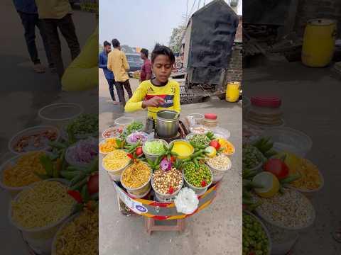 9 Years Old Kid Selling Spicy Jhalmuri | Indian Street food #shorts
