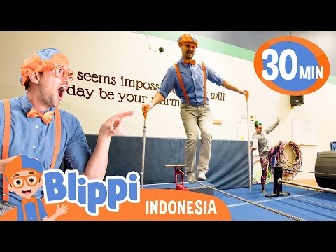 Blippi bermain di dalam ruangan | Blippi Bahasa Indonesia - Video Anak-Anak | Petualangan Blippi