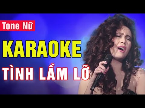 Tình Lầm Lỡ Karaoke Tone Nữ | Ngọc Lan | Asia Karaoke Beat Chuẩn