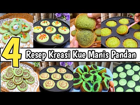 WAJIB COBA!! 4 KREASI RESEP KUE MANIS PANDAN YANG MUDAH DAN ENAK