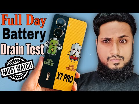 A full Day 100% to 0% Battery Drain Test with Poco X7 Pro!