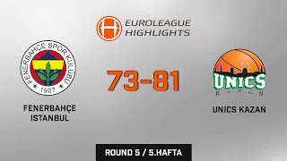 Fenerbahçe Istanbul 73-81 Unics Kazan Full Highlights