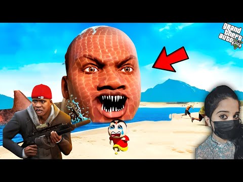 Who Kidnapped Franklin | Switch To The Biggest Megalodon - GTA 5