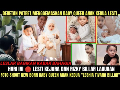 MENGGEMASKAN 🔴 Tingkah Lucu Baby Queen Dan Abang L Lesti Lakukan Foto Shoot New Born Hari Ini