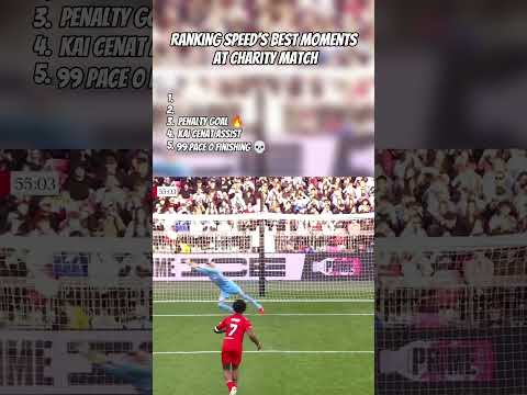 iShowSpeed Best Moments at Charity match 😂😂 #shorts #funny #football