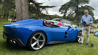 The stars of Heveningham Hall Concours. Ferrari SP2, Tag Turbo, Tuthill GT one, Singer, Mcmurtry