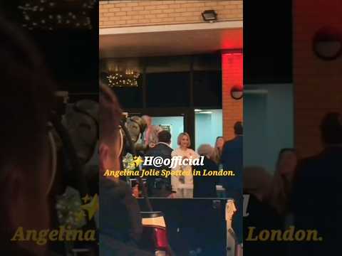 Angelina Jolie Is Having Fun Filming Anxious People In London ๐#AngelinaJolie #anxious #london