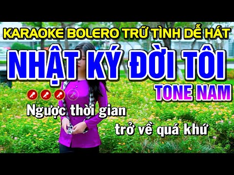 Karaoke Liên Khúc Bolero Nhạc Sống Tone Nam | Bến Tình Karaoke