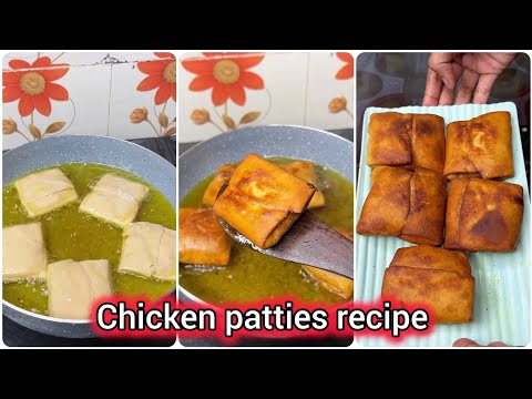 বাড়িতেই সহজে চিকেন প্যাটিস বানিয়ে নিলাম 🥰 #food #shorts