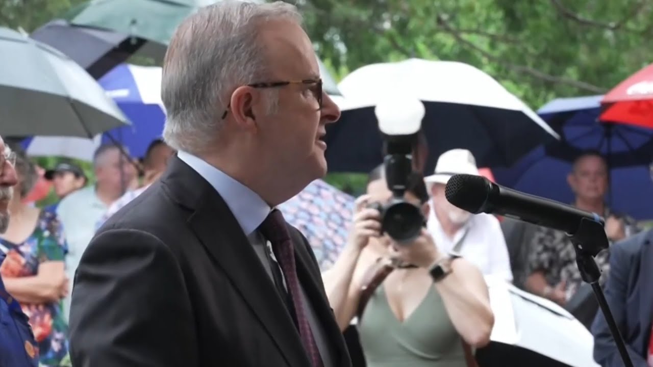 Prime Minister Anthony Albanese pays tribute to Cyclone Tracy survivors