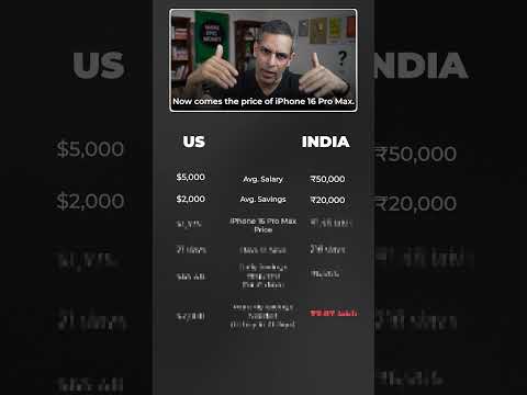 iPhone 16 ke liye kitni karni hogi SAVINGS?! US vs India! | Ankur Warikoo #shorts
