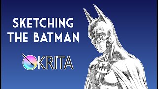 Sketching The Batman (drawing)