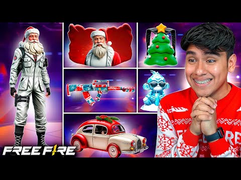 UN DÍA USANDO SOLO COSAS "NAVIDEÑAS"🎅 EN FREE FIRE