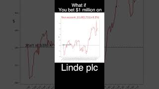 What if you bet $1 million on Linde plc? 📈 #stockmemes #simulation #LIN #stock  #memes #whatif