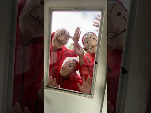 Money Heist vs Police Part4 #moneyheist #parkour #police #escape #shorts #getgo