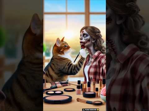 This Zombie Was Once Beautiful 🐈| Her Pain Will Make You Cry #cat #catshorts #story #cute #ai