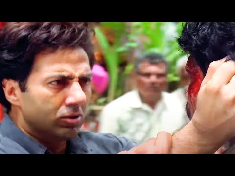 सनी देओल ने सबके सामने बहन पे हाथ डालने वाले गुंडे की जमकर किया पिटाई - Sunny Deol Action Movie