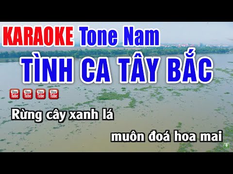 Tình Ca Tây Bắc Karaoke 2025 Tone Nam | Nhạc Sống Thanh Ngân