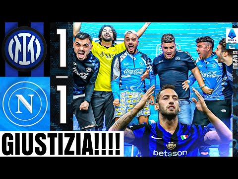 😝 GIUSTIZIA!!! INTER 1-1 NAPOLI | LIVE REACTION NAPOLETANI HD