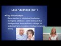 Aging and Developmental Psychology Concepts