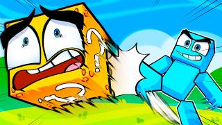 CHUTE uma LUCKYBLOCK no MINECRAFT!