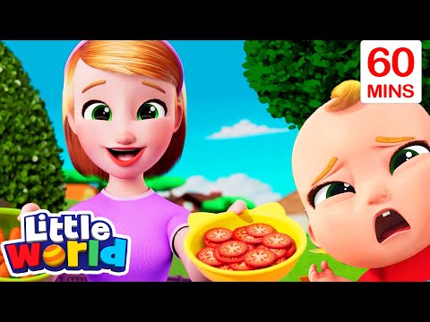 NO NO Vegetables Song | Little World | Cartoons for Kids - Explore With Me!