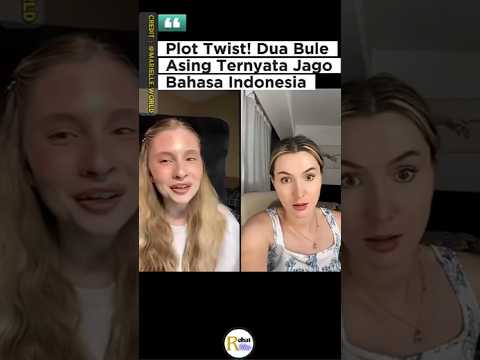 Plot Twist! Dua Bule Asing Ternyata Jago Bahasa Indonesia!  #shortsvideo  #viral #bahasaindonesia
