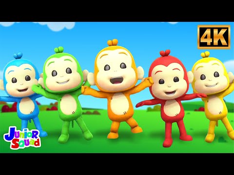 Five Little Monkeys Jumping on the Bed, Nursery Rhyme for Kids