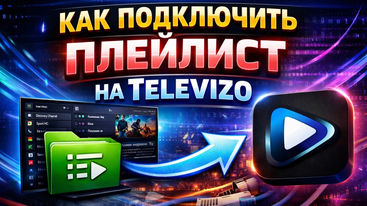Как подключить плейлист на Televizo