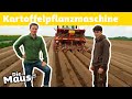 Kartoffelpflanzung und Maschinen