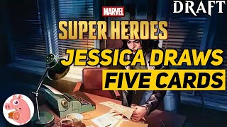 Jessica Draws FIVE Cards | Marvel Superheroes Draft