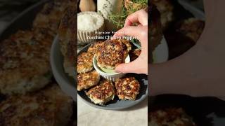 Chicken Zucchini Poppers with Creamy Cilantro Sauce