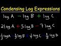 Condensing Logarithms Quiz