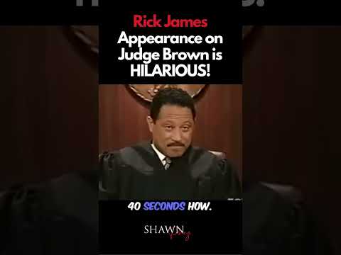 Rick James Appearance on Judge Joe Brown is HILARIOUS! #shorts #comedy #celebrity #funk