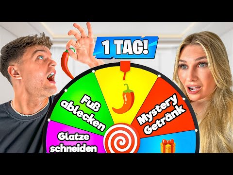 GLÜCKSRAD bestimmt 24 Stunden unser Leben 😱 (ESKALIERT KOMPLETT-hair removal challenge)