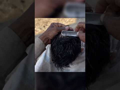 Así es un corte de cabello de 25 centavos en India