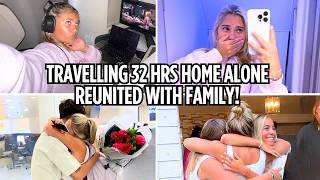 Travelling 32 hrs Alone To Be Reunited With My Family, So Many Tears! | Rosie McClelland