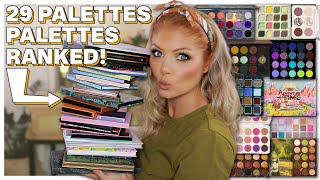 Ranking A BIG PILE Of Eyeshadow Palettes (which is best..?)