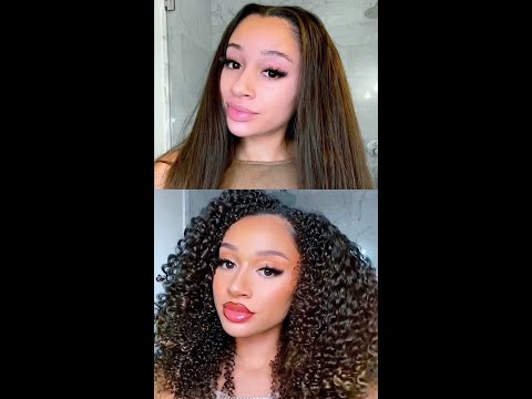Straight to Curly Hair Routine! *no heat damage*