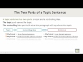 Understanding Topic Sentences and Paragraph Structure