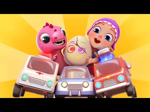 Humpty Dumpty Song | Rescue Team: Ambulance, Fire Truck, Police Car | Funny Bunny - Nursery Rhymes