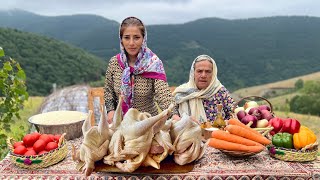Village Life with Grandma | Cooking Organic Chicken & Fire-Cooked Rice Like Never Before