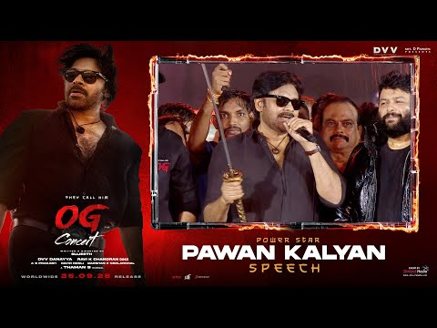 Power Star Pawan Kalyan Power Storm Speech at They Call Him OG Concert | Shreyas Media