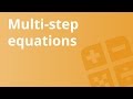 Solving Multi-Step Equations with Variables on One Side